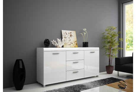 Komoda Ola m-415 biaĹy / biaĹy poĹysk