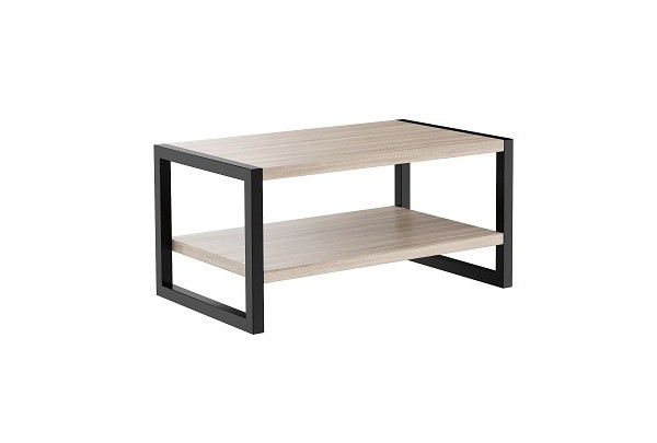 Stolik kawowy w stylu industrialnym Roma - dÄb sonoma trufel