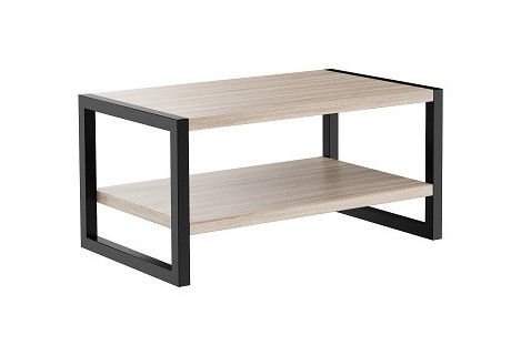 Stolik kawowy w stylu industrialnym Roma - dÄb sonoma trufel