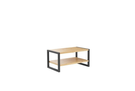 Stolik kawowy w stylu industrialnym Roma - dąb artisan