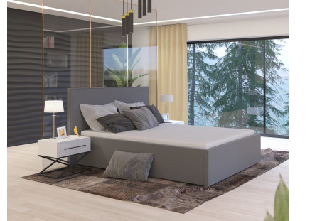 Stolik Nocny Armo (krzyż) - industrialny biały mat