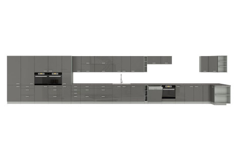 front do zabudowy zmywarki ZM 713 x 596 - GREY pj-meble