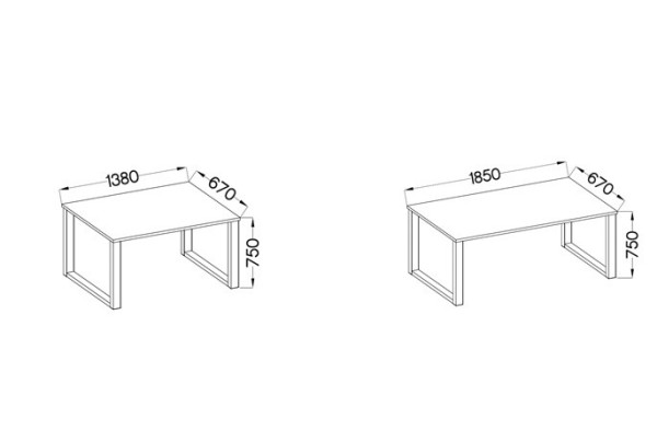Stół Imperial, Dąb Artisan 185* 67