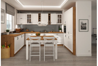 Meble kuchenne Stilo biały / dab artisan 2,65 m x 3,0 m x... 2