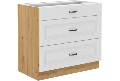 80 D 3S BB - STILO BIAŁY / DĄB ARTISAN