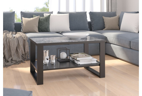 Stolik kawowy w stylu industrialnym Galia - Arian Niebieski