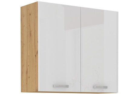 Szafka wisząca 80 cm, 80 G-72 2F - Artisan biały połysk