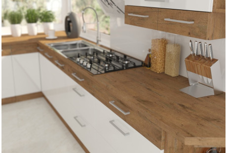 Kuchnia Vigo biały  połysk (a)- 1,8 m