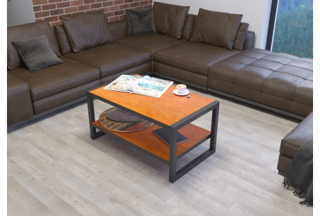 Stolik kawowy w stylu industrialnym Roma - dakar połysk