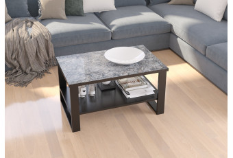 Stolik kawowy w stylu industrialnym Galia - Arian Niebieski