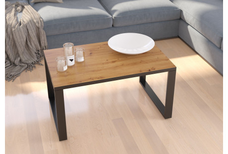 Stolik kawowy Eko styl industrialny - Dąb Artisan