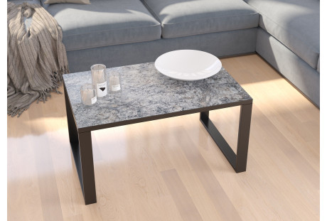 Stolik kawowy Eko styl industrialny - Aran Niebieski