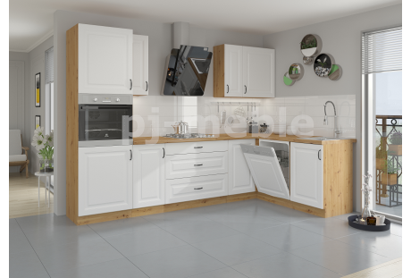 Meble kuchenne Stilo biały / dab artisan 2,85 na 1,7