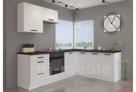 Kuchnia Luna biała, 2,4 x 1,85m pj meble