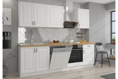 Stilo wh/wh 250cm blat dąb artisan