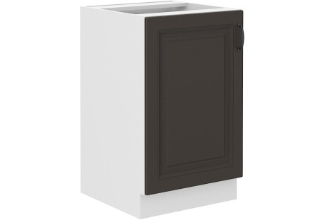 Szafka dolna 50 cm -zlew, 50 D ZL 1F BB - STILO GRAFIT / BIAŁY