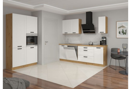 Luna biała/dab artisan, 2,3m x 1,2m