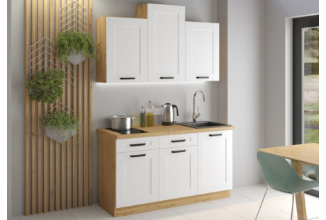 Luna biała/dąb artisan, 1,5m