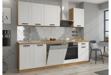 Luna biała/ dąb artisan, 2,5m