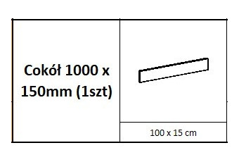 cokół 1000 x 1500 (1szt) -Antracyt