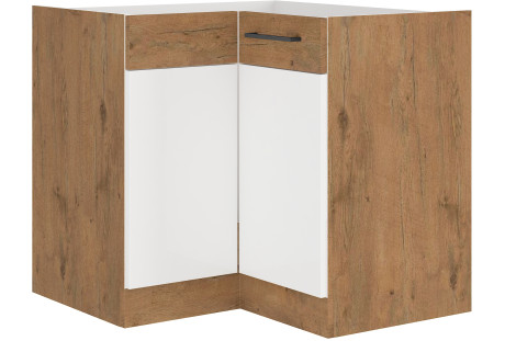 Szafka narożna 89x89 DN 1F BB - VIGO BIAŁY POŁYSK