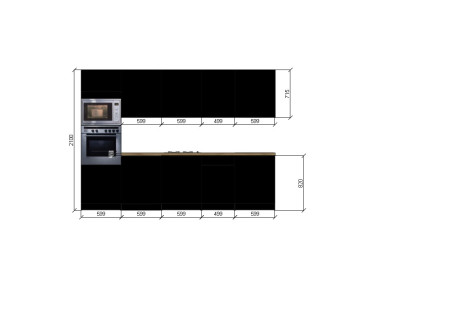 Meble kuchenne Siena, zam klienta 2,9m